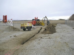 skid steer air vac with compressor